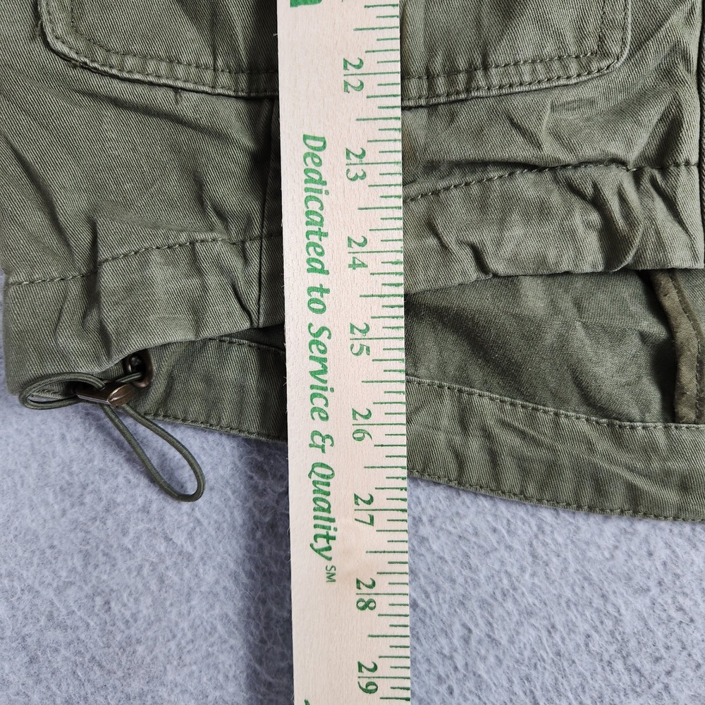 Jolt Jacket Womens Small Green Cotton Floral Tapestry Utility Military Full Zip - Picture 6 of 11
